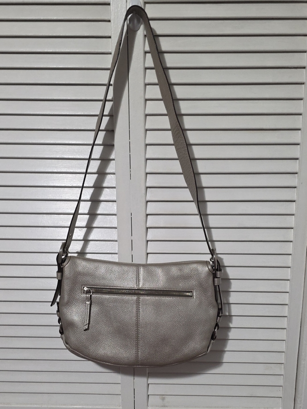 COACH LEGACY SILVER METALLIC EUC - Picture 9 of 11